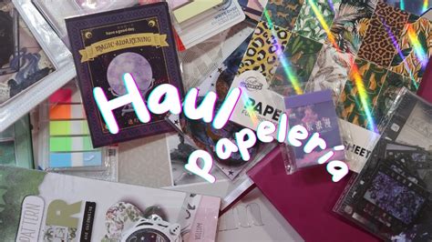 Haul de papelería vuelta a clases YouTube