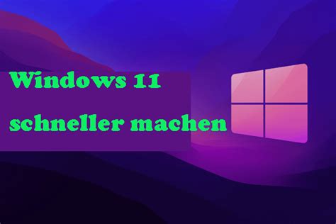 Windows Schneller Machen Tipps