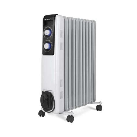 Radiateur à Bain d Huile 2500W Chauffage électrique 11 éléments