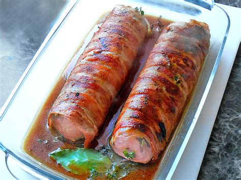 Schweinefilet Mit Thymian Im Bacon Mantel Rezept Kochbar De