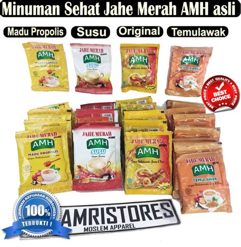 Minuman Kesehatan Jahe Merah AMH Tersedia Banyak Varian Rasa Jahe Susu