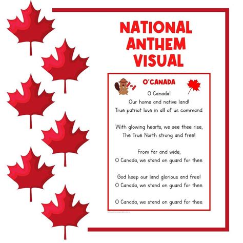 Canadian national anthem – Artofit