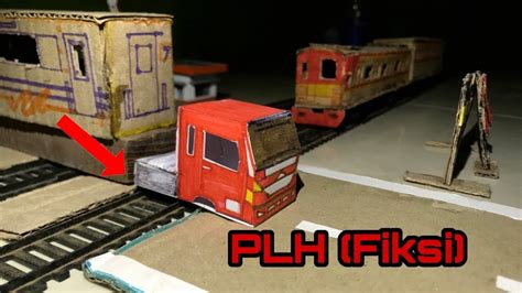 Fate Fiksi Kecelakaan Miniatur Kereta Api Krl Vs Cc Kardus Stop