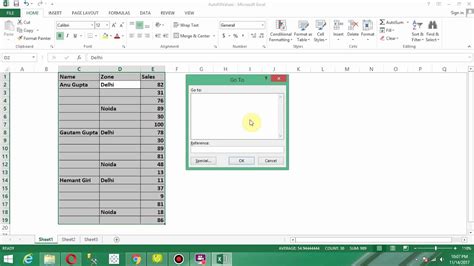 ExcelLearn Excel Video How To Fill Blank Cells With The Value In