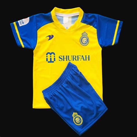 Brand New Home Al Nassr Ronaldo 7 202223 Football Kids Kit Etsy