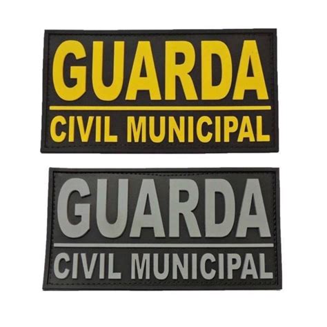 Patch Emborrachado GUARDA CIVIL MUNICIPAL Shopee Brasil