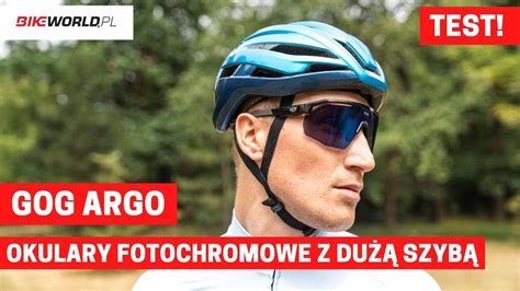 Test Okulary Rowerowe GOG Argo Uniwersalne Fotochromy YouTube