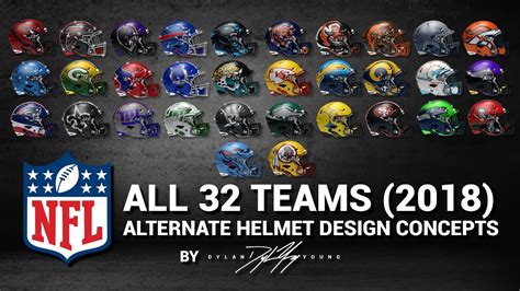 NFL Alternate Helmet DESIGN CONCEPTS by: Dylan Young - ALL 32 (2018 ...