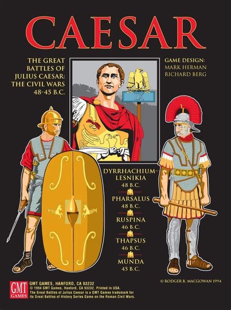 CAESAR: The Great Battles of Julius Caesar – The Civil Wars 48-45 B.C ...