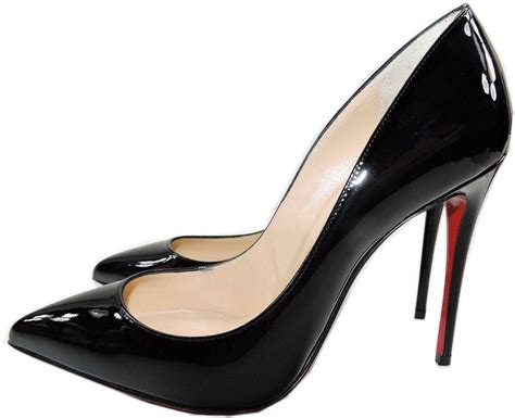 Christian Louboutin Pumps Black Pigalle Follie Pointed Toe Heels Shoes