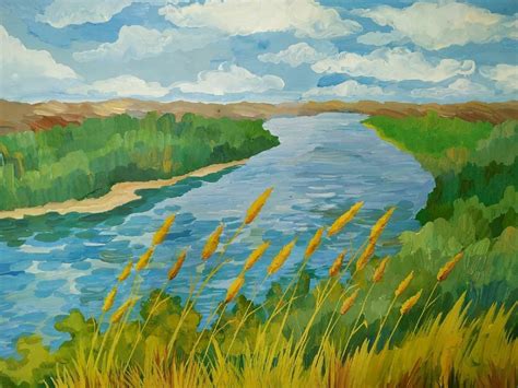 Дон река рисунок - 73 фото