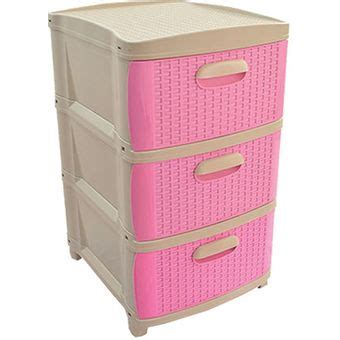 Cajonero Organizador Dubai Gavetas Gavetero Pl Stico Beige Rosado