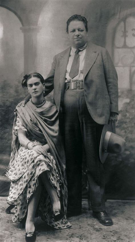 Wedding portrait of Diego Rivera and Frida Kahlo, Coyoacán, Mexico City, August 21, 1929 | Frida ...