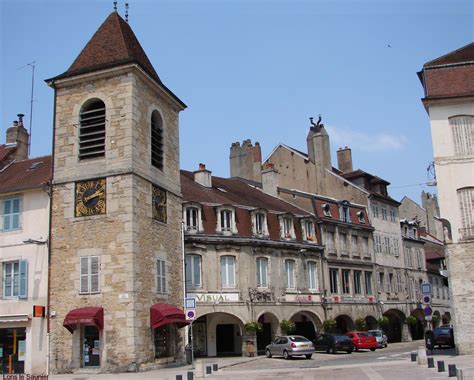 Lons Le Saunier Tour De Lhorloge Jura Dept Franche Comté Region