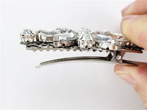 Rhinestone Alligator Hair Clip Wedding - Stranded Treasures