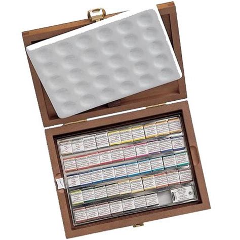 Schmincke Horadam Watercolour Wooden Box Set X Pans