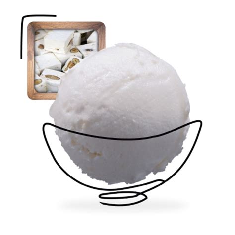 Glace nougat Chabert et Guillot artisanale 2 5 L 1 65 KG Réseau Krill