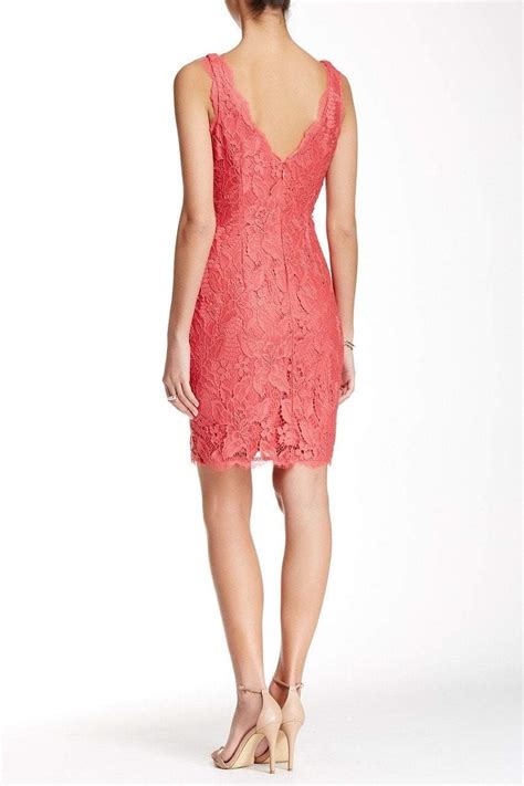 Adrianna Papell Floral Lace V Neck Sleeveless Dress 41895500