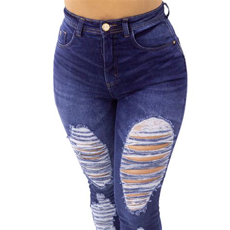 Calça Jeans Slim Destroyed Indy Jeans Marshoes Loja de Roupas