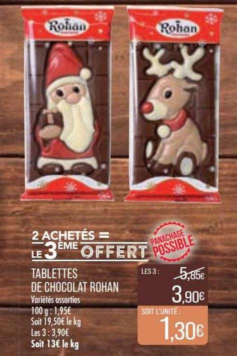 Promo Tablettes De Chocolat Rohan Chez Match ICatalogue Fr