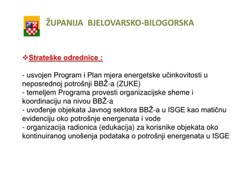 Ppt Bjelovarsko Bilogorska Upanija Provedba Mjera Energetske