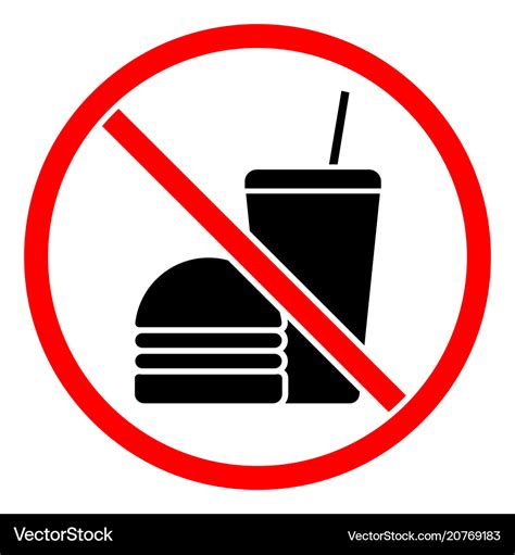 Do Not Eat Food Sign