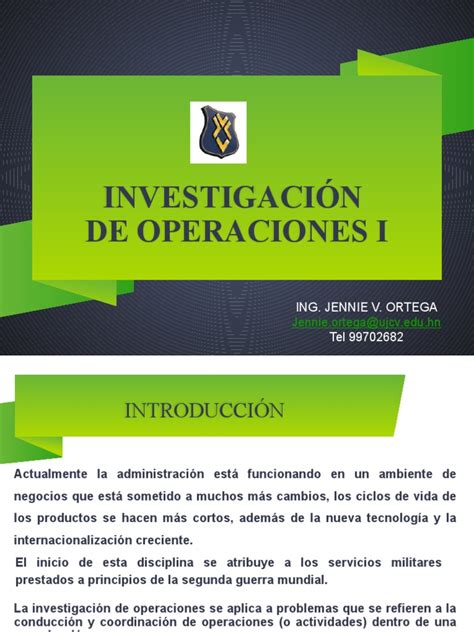 Investigación De Operaciones Definición Fases Y Clasificación De Modelos Pdf Programación