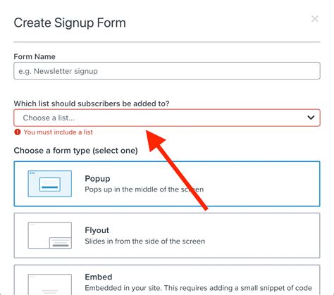 Creating List From Existing Sign Up Form Klaviyo Community