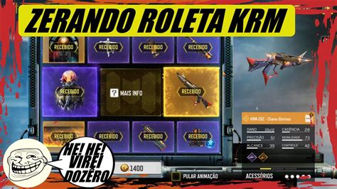 ZERANDO ROLETA KRM 262 LENDÁRIA CHAMA GLORIOSA VIREI DOZÊRO OFICIAL