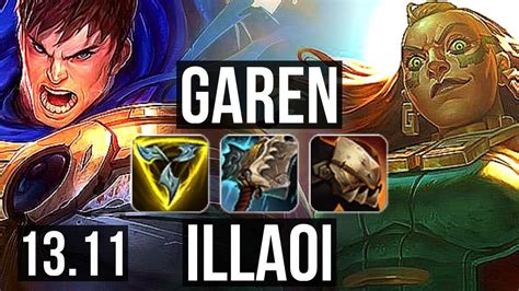 Garen Vs Illaoi Top Solo Kills Legendary Kr Master