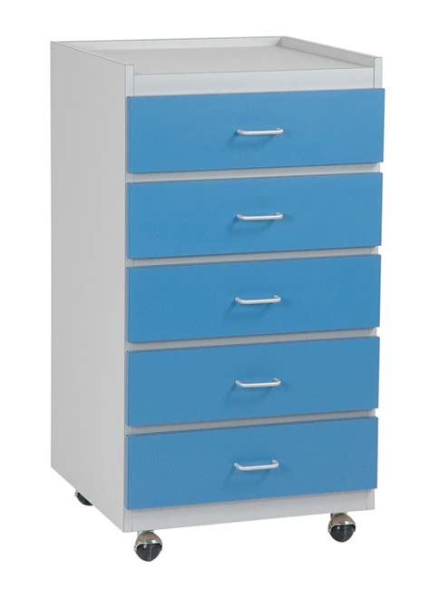 5 Drawer Mobile Medical Supply Cabinet | Custom Comfort Medtek