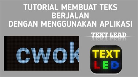 TUTORIAL LENGKAP DAN GRATIS CARA MEMBUAT DESAIN TEKS BERJALAN RUNNING