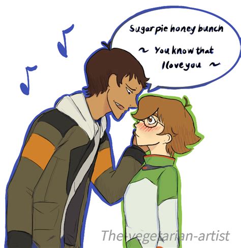 Lance Singing Sugar Pie Honey Bunch To Pidge From Voltron Legendary Defender Voltron Funny