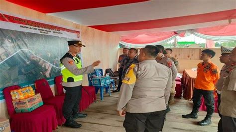 Amankan Natal Dan Tahun Baru Polres Ogan Ilir Dirikan Pos Pengamanan