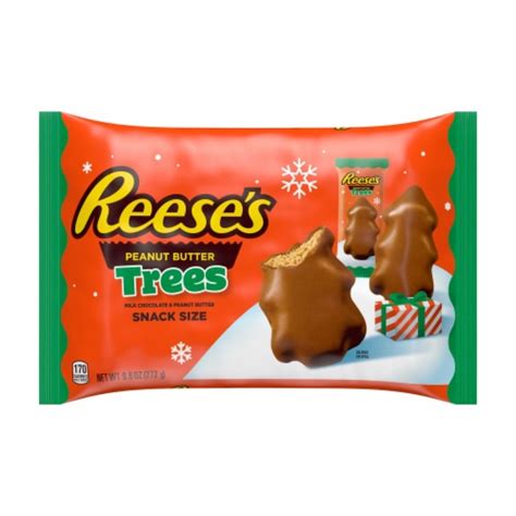 REESE'S Milk Chocolate Snack Size Peanut Butter Trees Christmas Candy ...