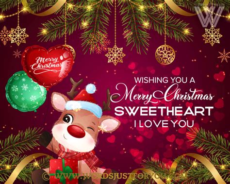 Merry Christmas Sweetheart » WordsJustforYou.com - Original Creative ...