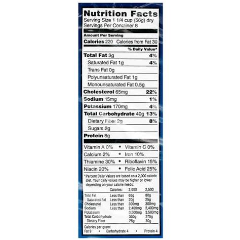 Nutrition Label For Egg Noodles Besto Blog