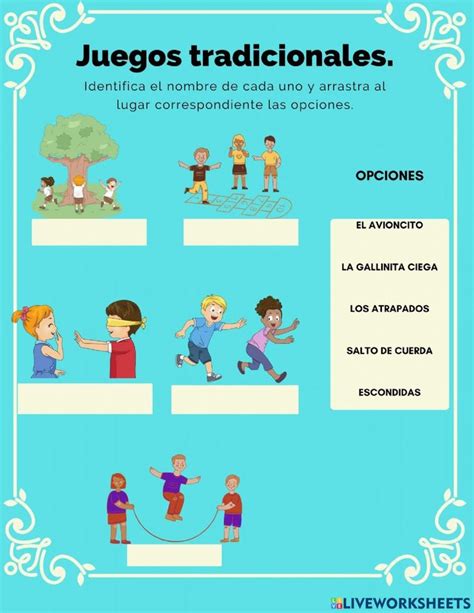 Juegos Tradicionales De Patio Worksheet