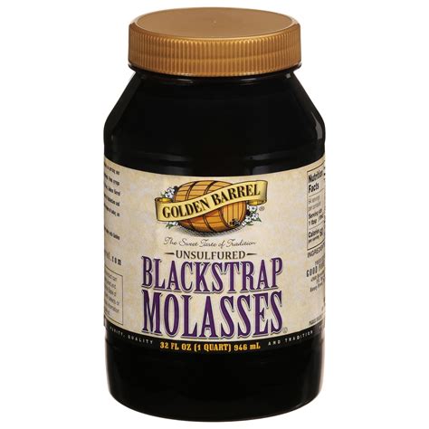 Golden Barrel Unsulfured Blackstrap Molasses 32 Fl Oz 32 Fl Oz Shipt