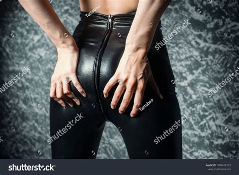 Sexy Woman Ass Black Leather Pants Stock Photo Shutterstock