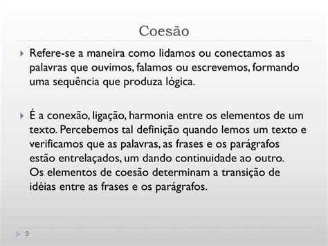 Ppt Aula Coes O E Coer Ncia Textual Powerpoint Presentation Free