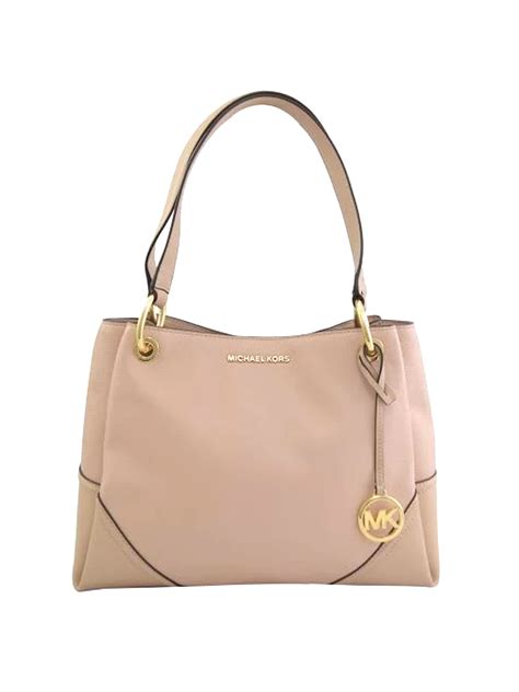 Michael Kors Nicole Large Shoulder Tote Bisque Averand