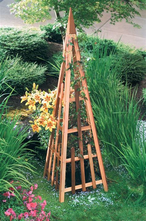 Garden Trellis 81 Cedar Pyramid 820 1074 1