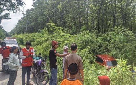 Mobil Plat H Ringsek Di Hutan Randublatung Blora Diduga Sopir