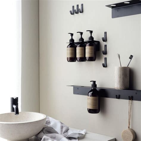 Meraki Bottle Hanger Brushed Black Livingshop Dk