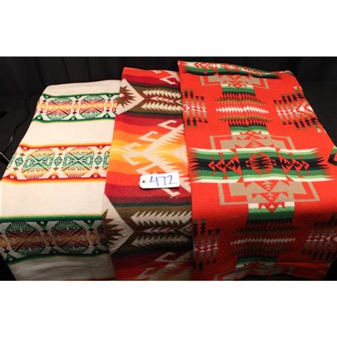 Set Of Three Pendleton Blankets