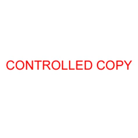 CONTROLLED COPY Rubber Stamp for office use self-inking - Melrose Stamp Company