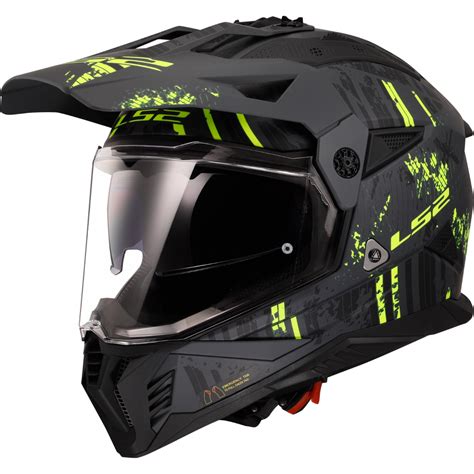 Mx Pioneer Ii Crazy Matt Black H V Yellow Ls Helmets India