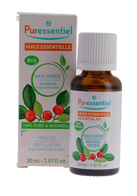 Huile essentielle bio Gaulthérie Puressentiel anti inflammatoire naturel