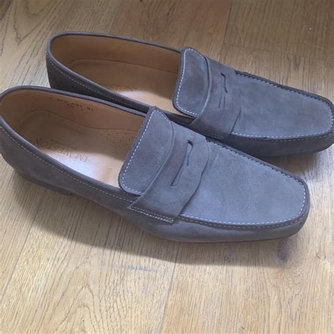 JM Weston suede loafers in pristine condition. - Depop